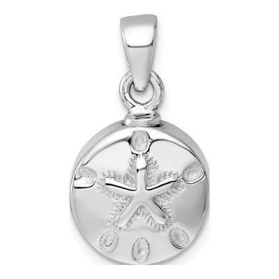 Sterling Silver Sand Dollar Ash Holder Pendant