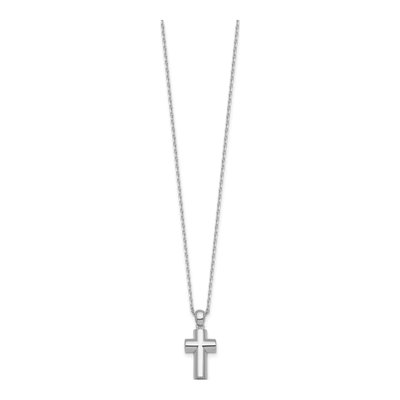 Sterling Silver Cross Ash Holder Pendant Necklace – view 3