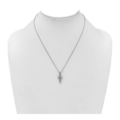 Sterling Silver Cross Ash Holder Pendant Necklace – view 4