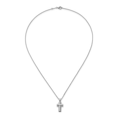 Sterling Silver Cross Ash Holder Pendant Necklace – view 5