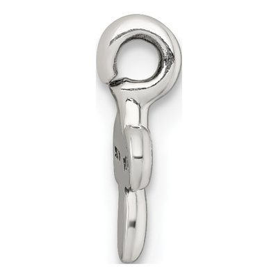 Sterling Silver Antiqued Fancy Charm – view 3