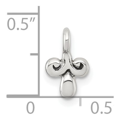 Sterling Silver Antiqued Fancy Charm – view 5