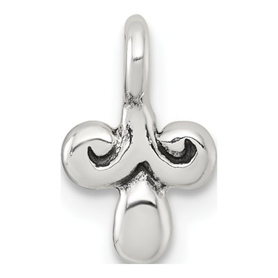 Sterling Silver Antiqued Fancy Charm