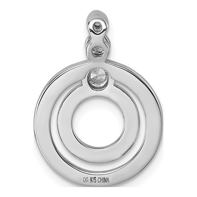Sterling Silver CZ Pendant – view 4