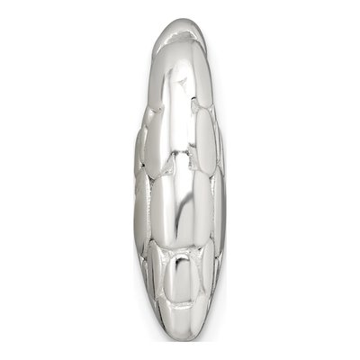 Sterling Silver Pebbled Heart Slide Pendant – view 3