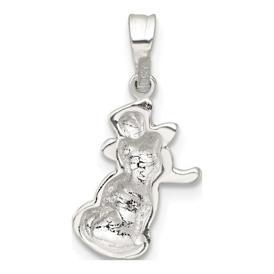 Sterling Silver Enameled Snowman Pendant – view 4