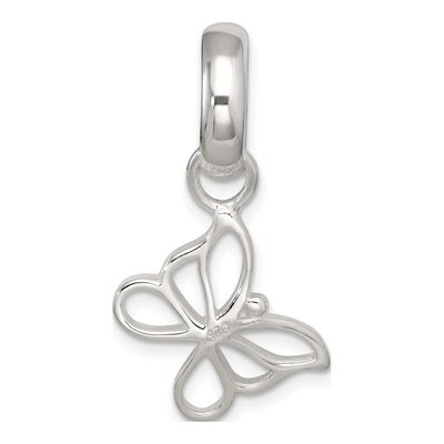 Sterling Silver Cut-Out Butterfly Pendant – view 4