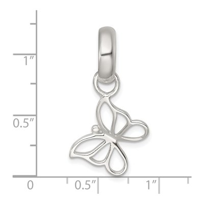 Sterling Silver Cut-Out Butterfly Pendant – view 5
