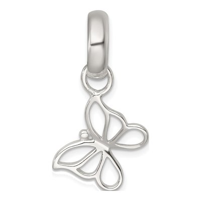 Sterling Silver Cut-Out Butterfly Pendant