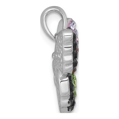 Sterling Silver Crystal Butterfly Pendant – view 3