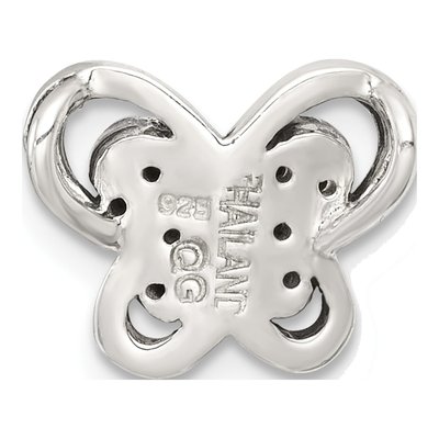 Sterling Silver Marcasite Butterfly Slide Pendant – view 4