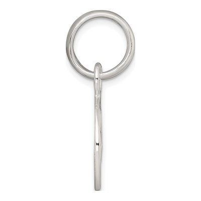 Sterling Silver 3-Leaf Clover Circle Pendant – view 3