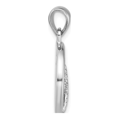 Sterling Silver Abalone Starfish Circle Pendant – view 2