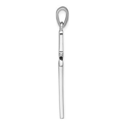 Sterling Silver Cut-Out Latin Cross Pendant – view 3
