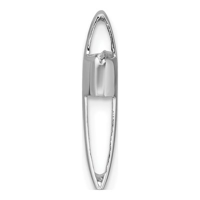 Sterling Silver 3D Latin Cross Slide Pendant – view 3