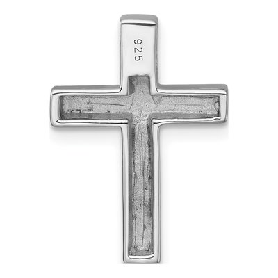 Sterling Silver Enameled Latin Cross Slide Pendant – view 4