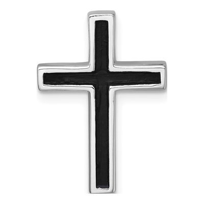Sterling Silver Enameled Latin Cross Slide Pendant