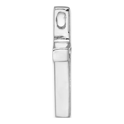 Sterling Silver CZ Latin Cross Slide Pendant – view 3