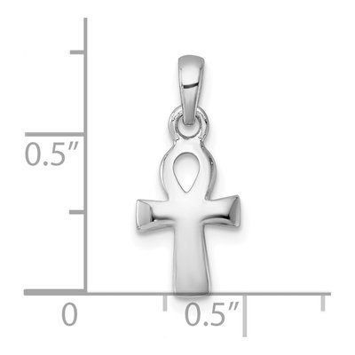 Sterling Silver Small Ankh Cross Pendant – view 5