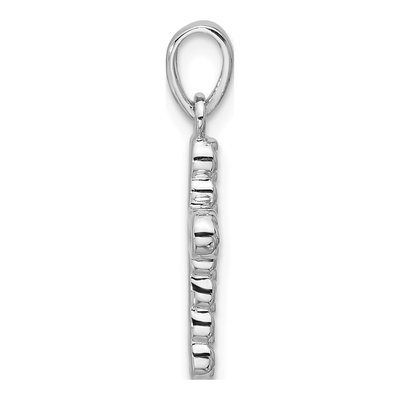 Sterling Silver CZ Cross Pendant – view 2