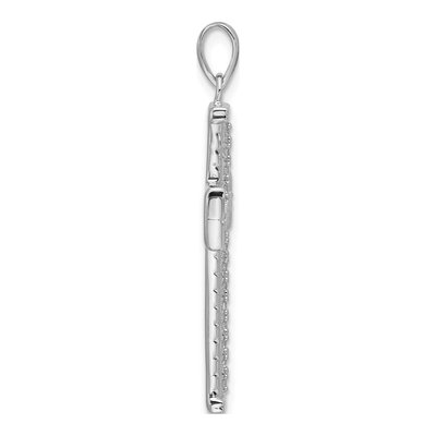 Sterling Silver CZ Cross Pendant – view 2