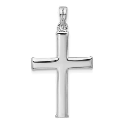 Sterling Silver Textured Cross Pendant – view 3