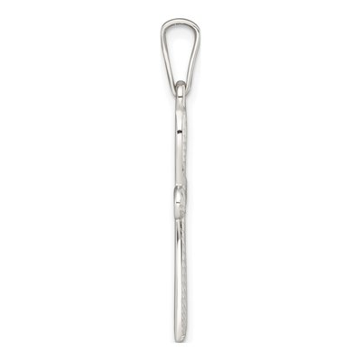 Sterling Silver Diamond-Cut Cross Pendant – view 3