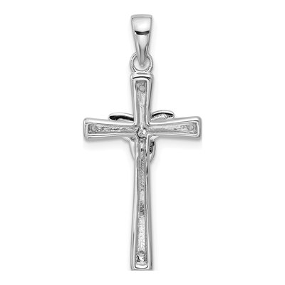 Sterling Silver CZ Celtic Trinity Cross Pendant – view 3