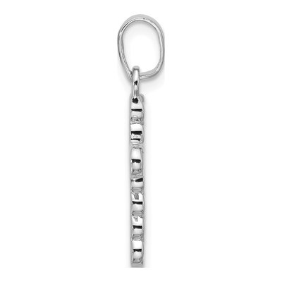 Sterling Silver CZ Cross Pendant – view 2