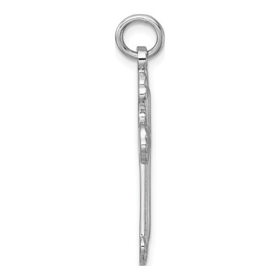 Sterling Silver Budded Cross Pendant – view 3