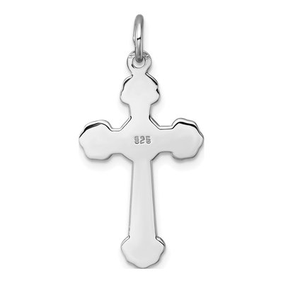 Sterling Silver Budded Cross Pendant – view 4