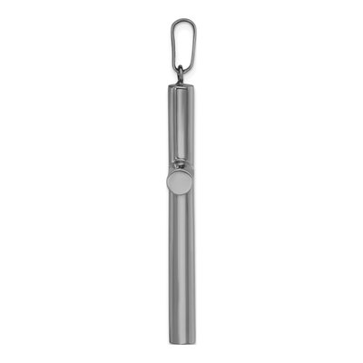 Sterling Silver Ruthenium-Plated Hollow Latin Cross Pendant – view 3