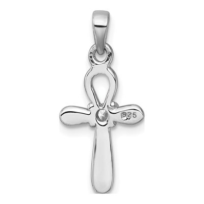 Sterling Silver CZ Cross Pendant – view 4