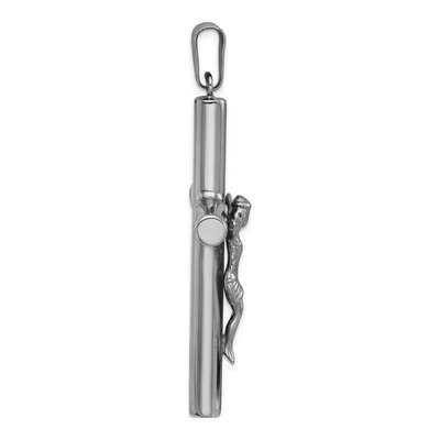 Sterling Silver Ruthenium-Plated Crucifix Pendant – view 3