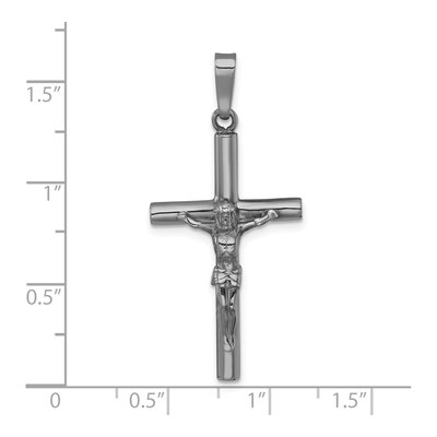 Sterling Silver Ruthenium-Plated Crucifix Pendant – view 5