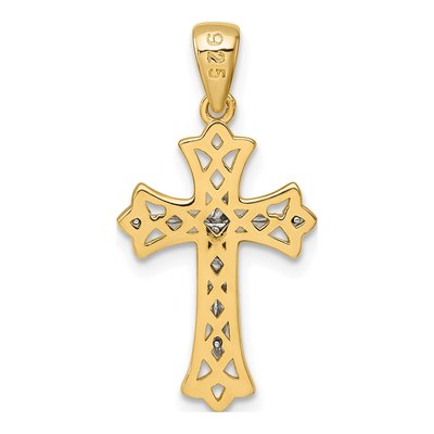 Gold-Plated Sterling Silver Crucifix Cross Pendant – view 4