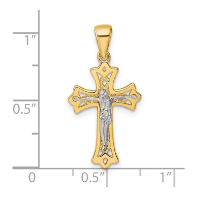 Gold-Plated Sterling Silver Crucifix Cross Pendant – view 5