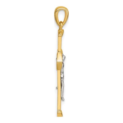 Gold-Plated Sterling Silver Crucifix Cross Pendant – view 3
