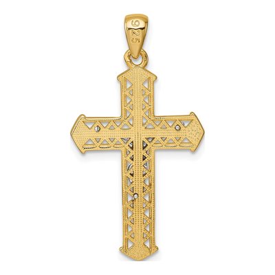 Gold-Plated Sterling Silver Crucifix Cross Pendant – view 4