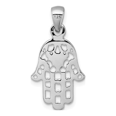 Sterling Silver Hamsa Pendant – view 4