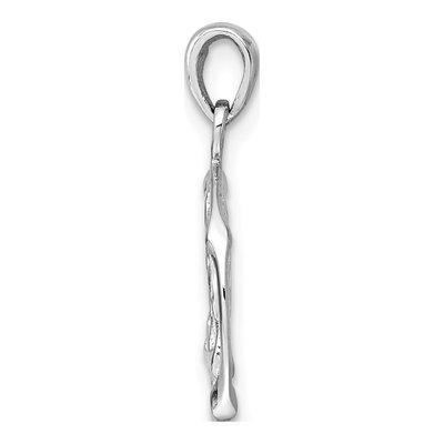 Sterling Silver Gemini Zodiac Circle Pendant – view 3
