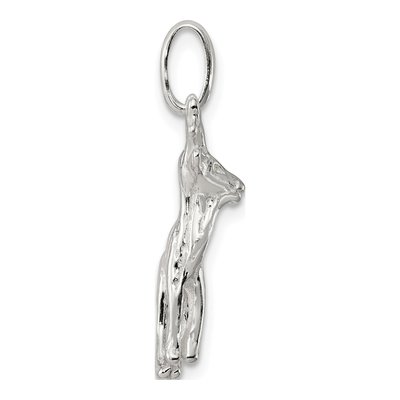 Sterling Silver 3-D Deer Pendant – view 3