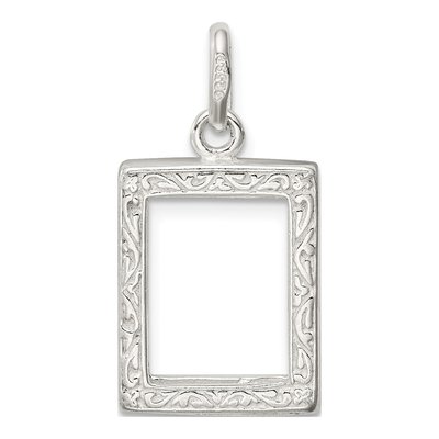 Sterling Silver Picture Frame Pendant – view 4
