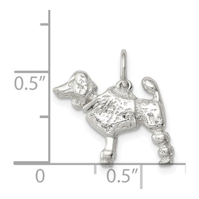 Sterling Silver Poodle Charm – view 4