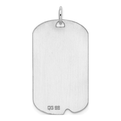 Sterling Silver Dog Tag Pendant – view 4