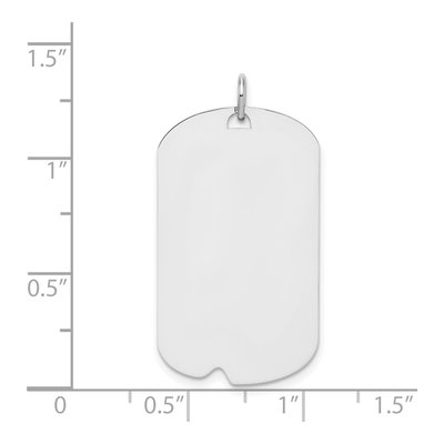 Sterling Silver Dog Tag Pendant – view 5