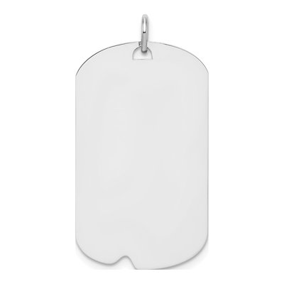 Sterling Silver Dog Tag Pendant