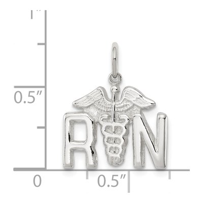 Sterling Silver Nurse Symbol Pendant – view 4