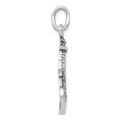 Sterling Silver Antiqued Lighthouse Charm – view 3