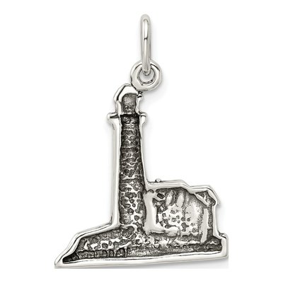 Sterling Silver Antiqued Lighthouse Charm – view 4
